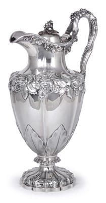 Lot 251 - A WILLIAM IV SILVER CLARET JUG
