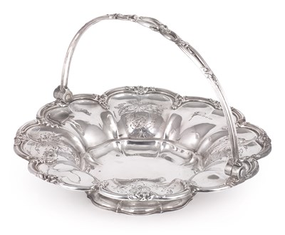 Lot 255 - A WILLIAM IV SILVER BASKET
