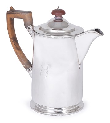 Lot 265 - A GEORGE III SILVER COFFEE BIGGIN