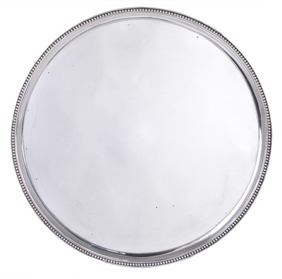 Lot 283 - A GEORGE III SILVER SALVER