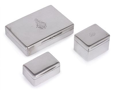 Lot 315 - A VICTORIAN SILVER SANDWICH BOX