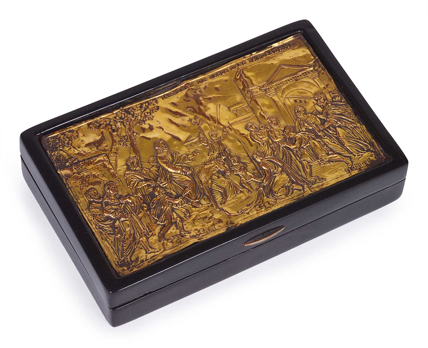Lot 317 - A FRENCH TORTOISESHELL SNUFF BOX
