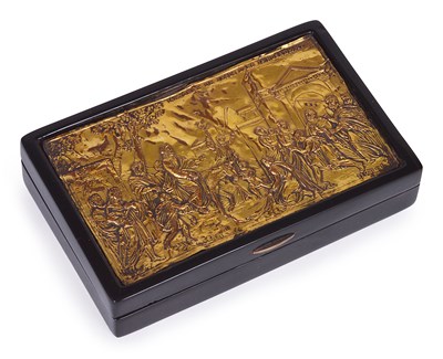 Lot 317 - A FRENCH TORTOISESHELL SNUFF BOX