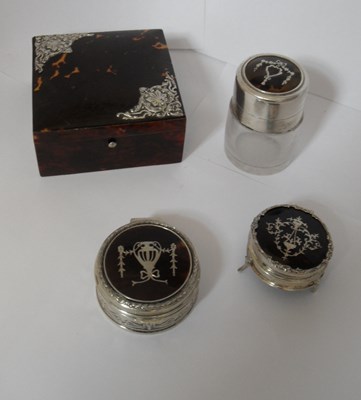 Lot 319 - SILVER AND TORTOISESHELL