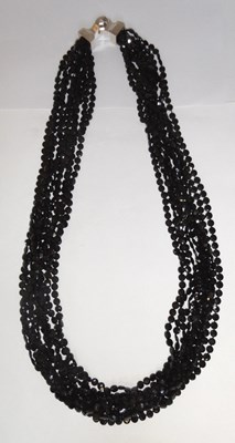 Lot 342 - ONYX TORSADE NECKLACE