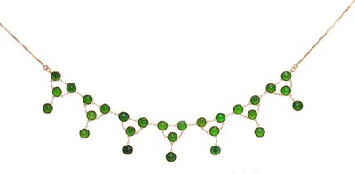 Lot 348 - DIOPSIDE NECKLACE