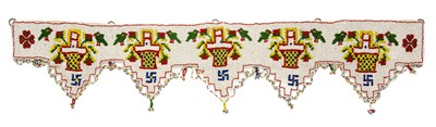 Lot 730 - A BEADWORK TORANA, GUJARAT, WESTERN INDIA, 20TH CENTURY