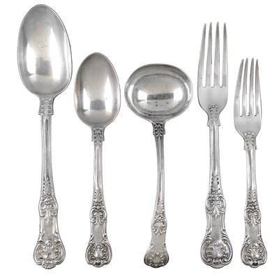 Lot 386 - VICTORIAN TABLE SILVER