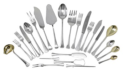 Lot 404 - A SET OF CZECHOSLOVAKIAN TABLE SILVER