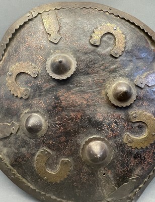 Lot 61 - TWO INDIAN SHIELDS (DHAL), 19TH CENTURY