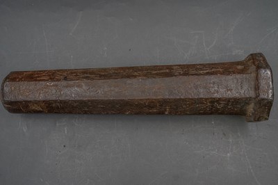 Lot 157 - AN IRON CANNON IN LATE 15TH CENTURY STYLE, 19TH/20TH CENTURY