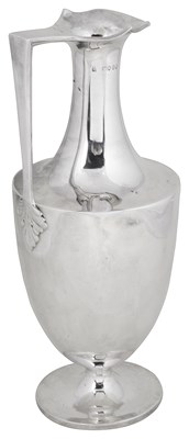 Lot 443 - A VICTORIAN SILVER WINE EWER