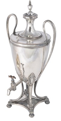 Lot 467 - ËœA GEORGE III SHEFFIELD PLATE COFFEE URN