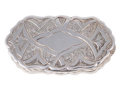 Lot 494 - A VICTORIAN SILVER VINAIGRETTE