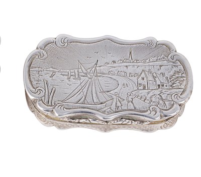 Lot 497 - A VICTORIAN SILVER VINAIGRETTE