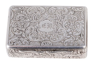 Lot 498 - A VICTORIAN SILVER VINAIGRETTE
