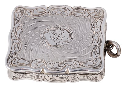 Lot 500 - A VICTORIAN SILVER VINAIGRETTE