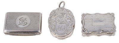 Lot 504 - A VICTORIAN SILVER VINAIGRETTE