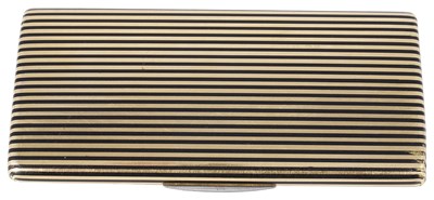 Lot 525 - A FRENCH JEWELLED, GOLD AND ENAMEL CIGARETTE CASE