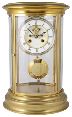 Lot 535 - A FRENCH FOUR-GLASS TABLE CLOCK