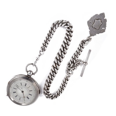 Lot 541 - A VICTORIAN SILVER 'MARINE CHRONOGRAPH' POCKET WATCH