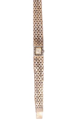 Lot 545 - LADY'S GOLD AND DIAMOND WATCH