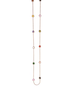 Lot 552 - MULTI GEMSTONE NECKLACE