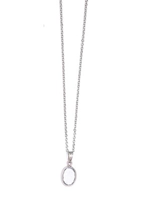 Lot 555 - AQUAMARINE PENDANT