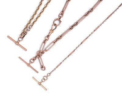 Lot 564 - THREE GOLD CHAINS