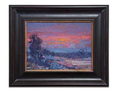 Lot 69 - BARRY THOMAS (b.1931) SANTA FE SKY signed...