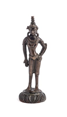 Lot 190 - A WESTERN TIBETAN BRONZE FIGURE OF PADMAPANI, 11TH/12TH CENTURY