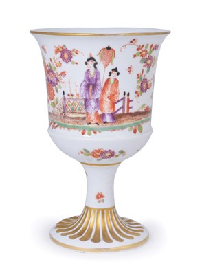 Lot 2 - â€¡A MEISSEN PORCELAIN GOBLET