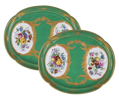 Lot 25 - â€¡A PAIR OF SEVRES TUREEN STANDS