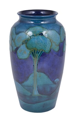 Lot 41 - MOONLIT BLUE: A MOORCROFT OVOID LAMP BASE