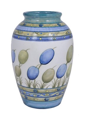 Lot 46 - HONESTY: A MOORCROFT LARGE OVOID VASE