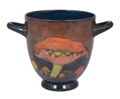 Lot 48 - CLAREMONT: A MOORCROFT FLAMBÃ‰ TWO-HANDLED VASE, CIRCA 1930