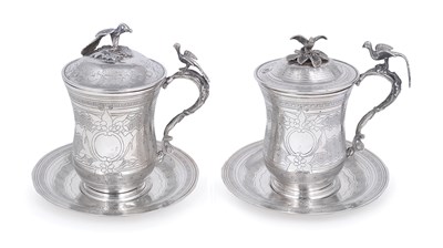 Lot 117 - A PAIR OF OTTOMAN SILVER SAHLEP CUPS