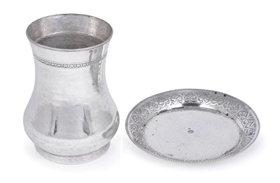 Lot 118 - AN OTTOMAN SILVER BEAKER