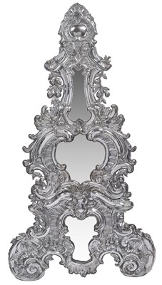 Lot 129 - A SILVERED BRASS FRAME