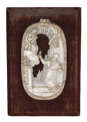 Lot 131 - â€¡A FRENCH IVORY APPLIQUE