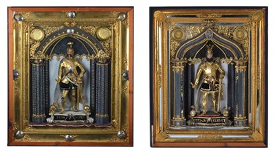 Lot 136 - TWO CASED FIGURES