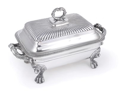 Lot 161 - A GERMAN SILVER TUREEN AND COVER