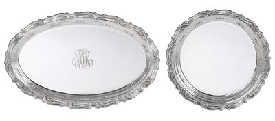 Lot 167 - â€¡FOUR GERMAN SILVER SERVING DISHES