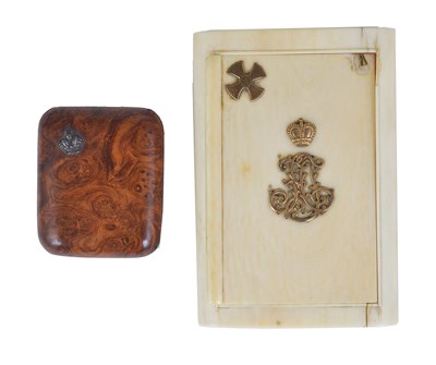 Lot 258 - A RUSSIAN IVORY CIGARETTE CASE