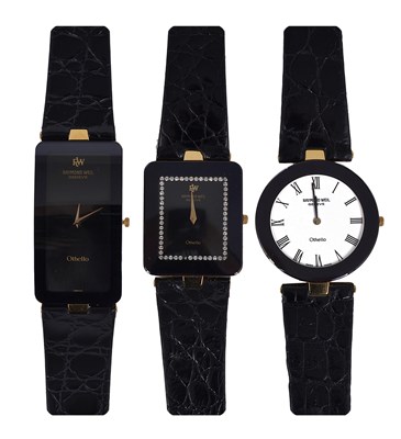 Lot 292 - RAYMOND WEIL, 'OTHELLO': THREE WATCHES