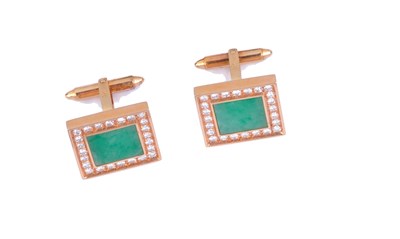 Lot 298 - TWO PAIRS OF CUFFLINKS