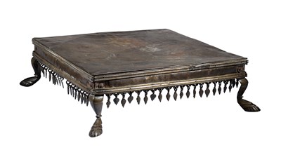 Lot 289 - A SHEET BRASS LOW TABLE, INDIA, 19TH CENTURY