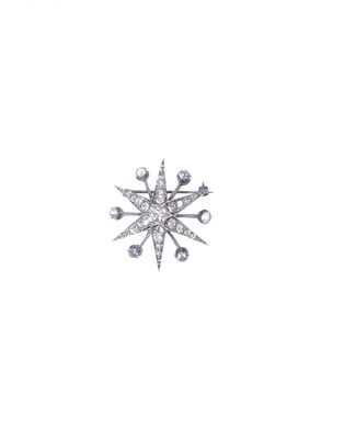 Lot 342 - DIAMOND BROOCH