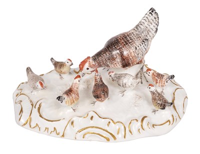 Lot 29 - A MEISSEN MINIATURE FARMYARD GROUP