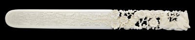 Lot 88 - A CHINESE IVORY PAPER KNIFE